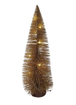 Preview: Deko Tannenbaum 30cm beleuchtet 10 LEDs warmweiß - 3 Farben -